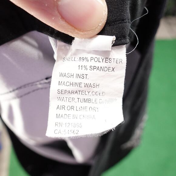 Affliction Board Shorts Mens 34 Black Gothic Print Swim Trunks Lace Up Stretch - Picture 13 of 15